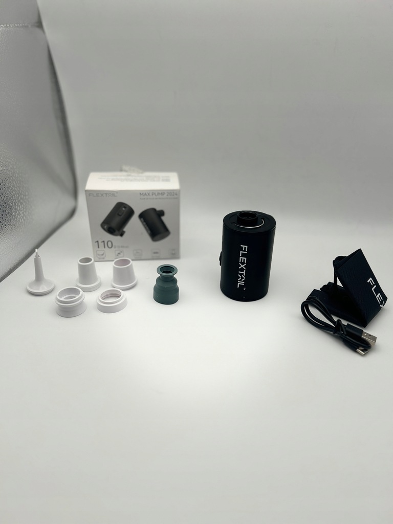 Flextail Max Pump 2024 Elektryczna, 3.4 kPa, 300 L/min, Czarna