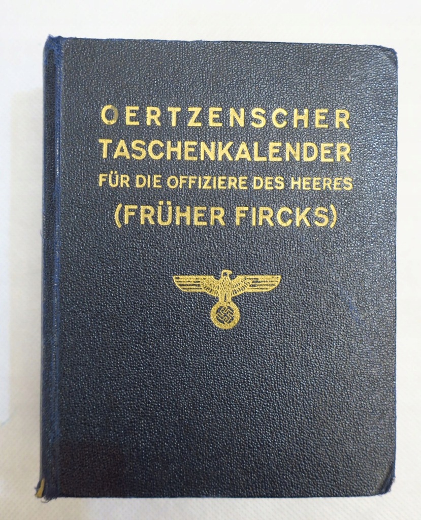 OERTZENSCHER TASCHENKALENDER FUR DIE OFFIZIERE DES HEERES FRUHER FIRCKS