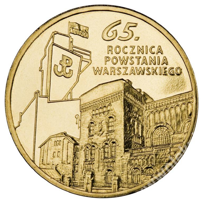 65 rocznica Powstania Warszawskiego moneta