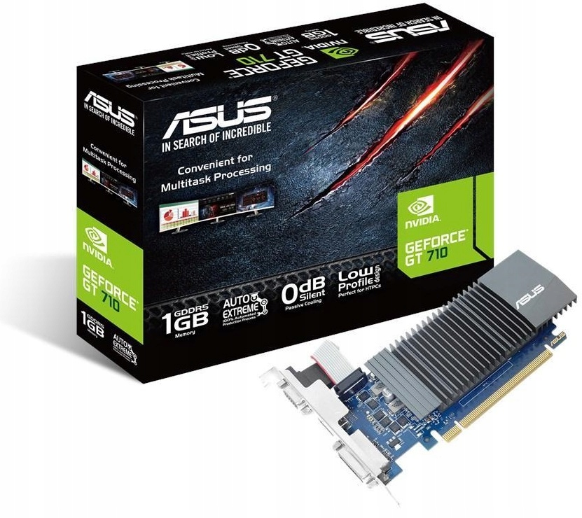 Купить Видеокарта Asus GeForce GT 710 1 ГБ DDR5: отзывы, фото, характеристики в интерне-магазине Aredi.ru