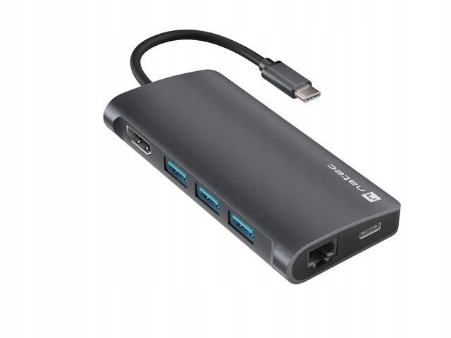 Stacja dokująca USB Natec Fowler 2 V2 Multiport USB-C -> HUB USB 3.0 3x,
