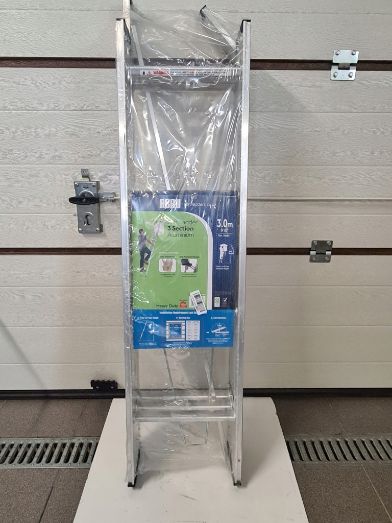 ABRU 37000 3CZĘŚCIOWA DRABINA ALU PODDASZA NOWA ! 11317252517