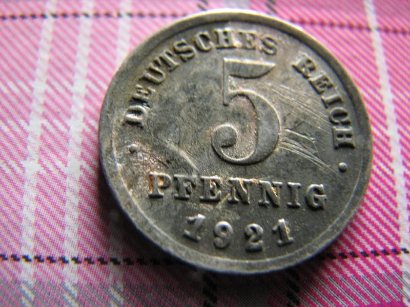 5 PFENNIG 1921  - WOŚP244