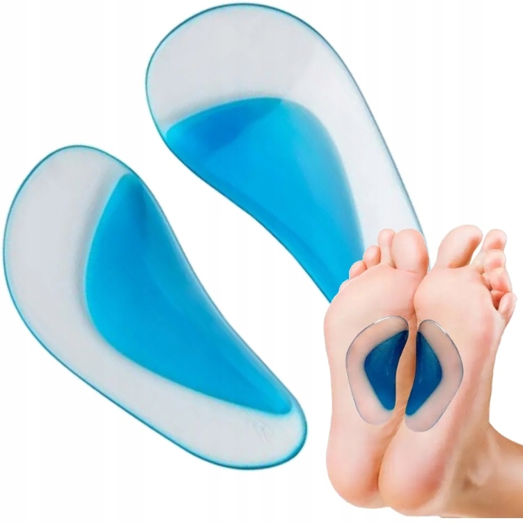 ŻELOWE WKŁADKI DO BUTÓW ortopedyczne spinujące płaskostopie