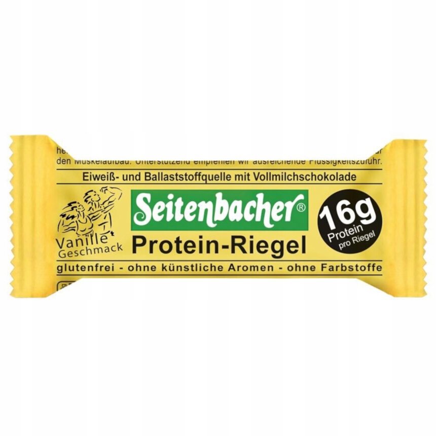 Seitenbacher baton proteinowy Vanilla opakowanie 1