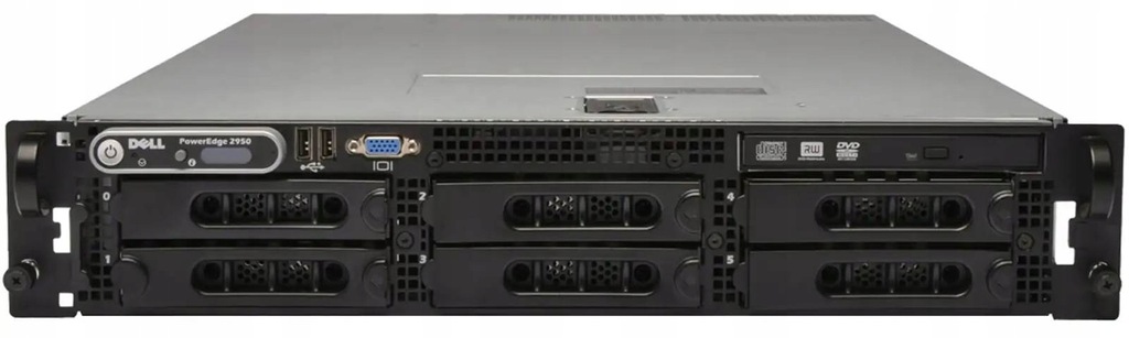 Serwer Dell PowerEdge 2950 1x E5335 4GB RAM 2x PSU