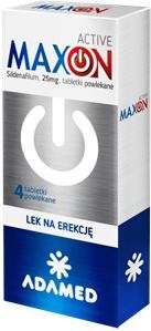 MAXON ACTIVE erekcja, dobry sex 25 mg, 8 tabletek