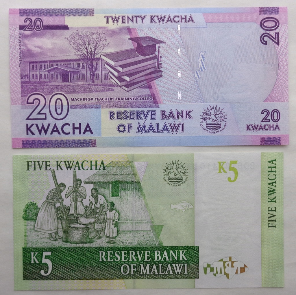 MALAWI - BANKNOTY - ZESTAW - MIX