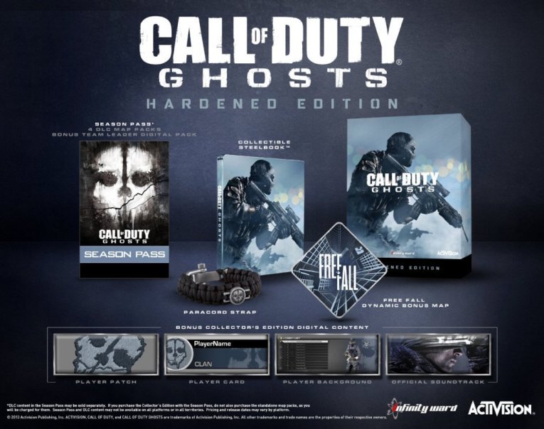 CALL OF DUTY GHOSTS HARDENED EDITION PC NOWA