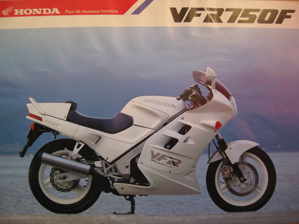 HONDA VFR 750 F prospekt katalog z 1990 r.