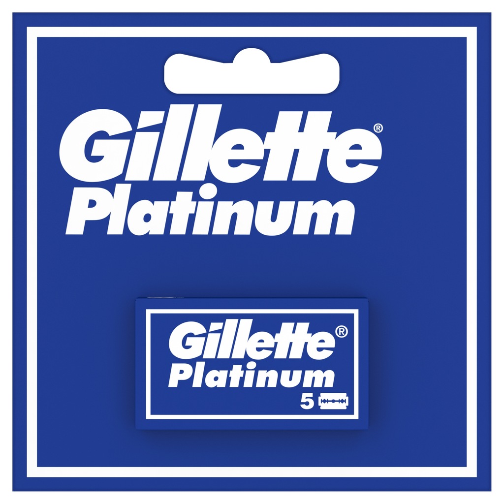 Gillette Platinum 5szt platynowe ostrza do golenia