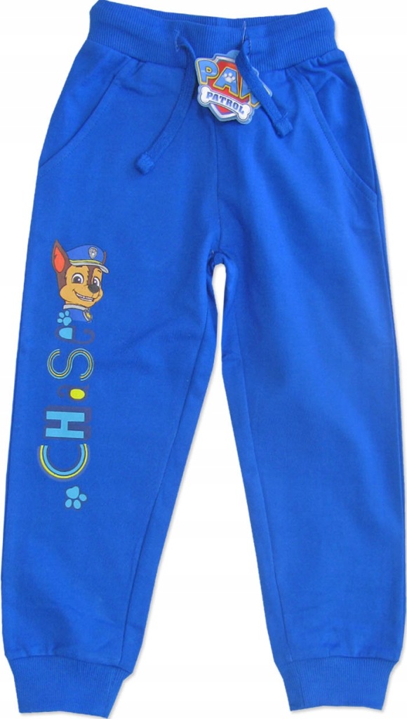 104cm Spodnie dresowe bawełniane PSI PATROL Licencja PAW niebieskie