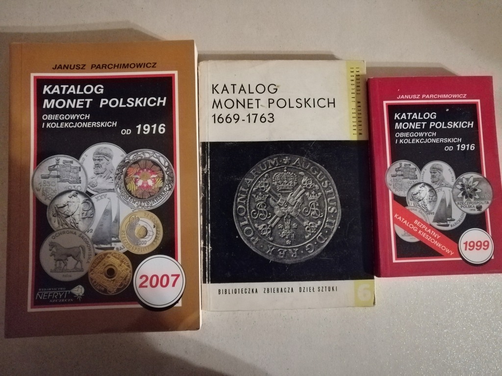 Katalog monet polskich x 3 1669-1763 od 1916