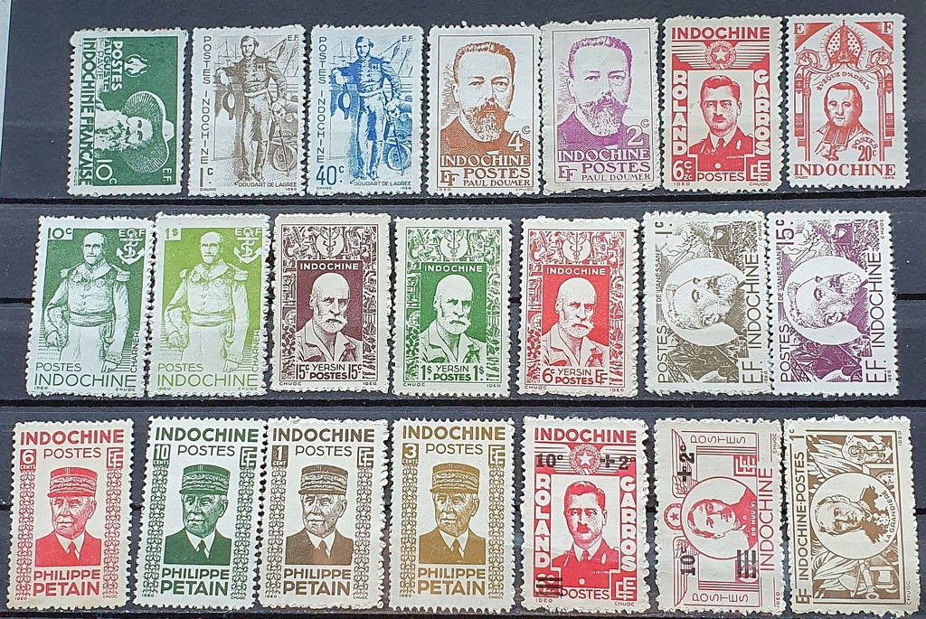KOLONIE FRANCUSKIE INDOCHINY 1942/45