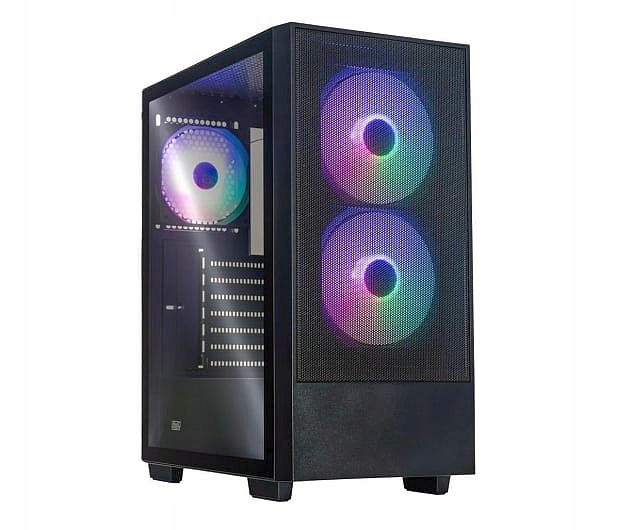 Obudowa Silver Monkey X Coffer Midi Tower czarny 3x cooler LED RGB