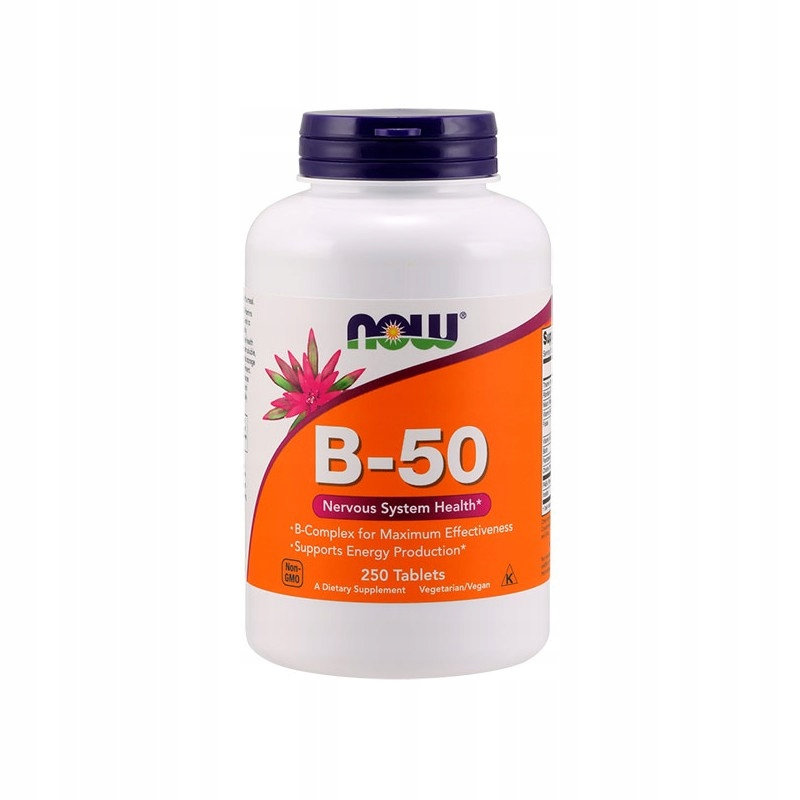 Now Foods B 50 250tab Kompleks Witamina B Complex