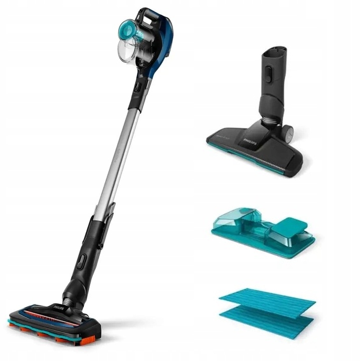 ODKURZACZ PIONOWY MYJĄCY 3W1 Philips SpeedPro Aqua LED BEZPRZEWODOWY
