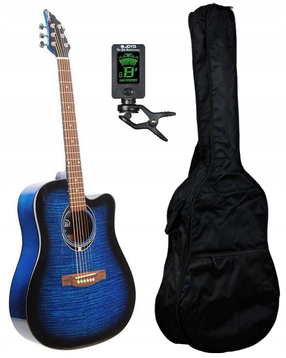 FLYCAT C100 TBL NIEBIESKA GITARA POKROWIEC TUNER