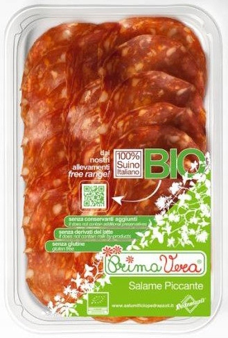 SALAMI PICCANTE PLASTRY BEZGLUTENOWE BIO 70 g - PR