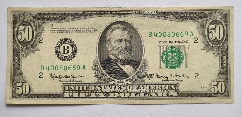 USA 50 dolarów 1950 E