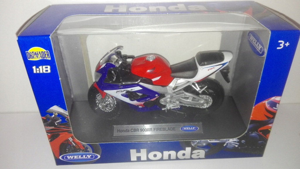 motocykl welly 1:18 Honda CBR 900RR FIREBLADE