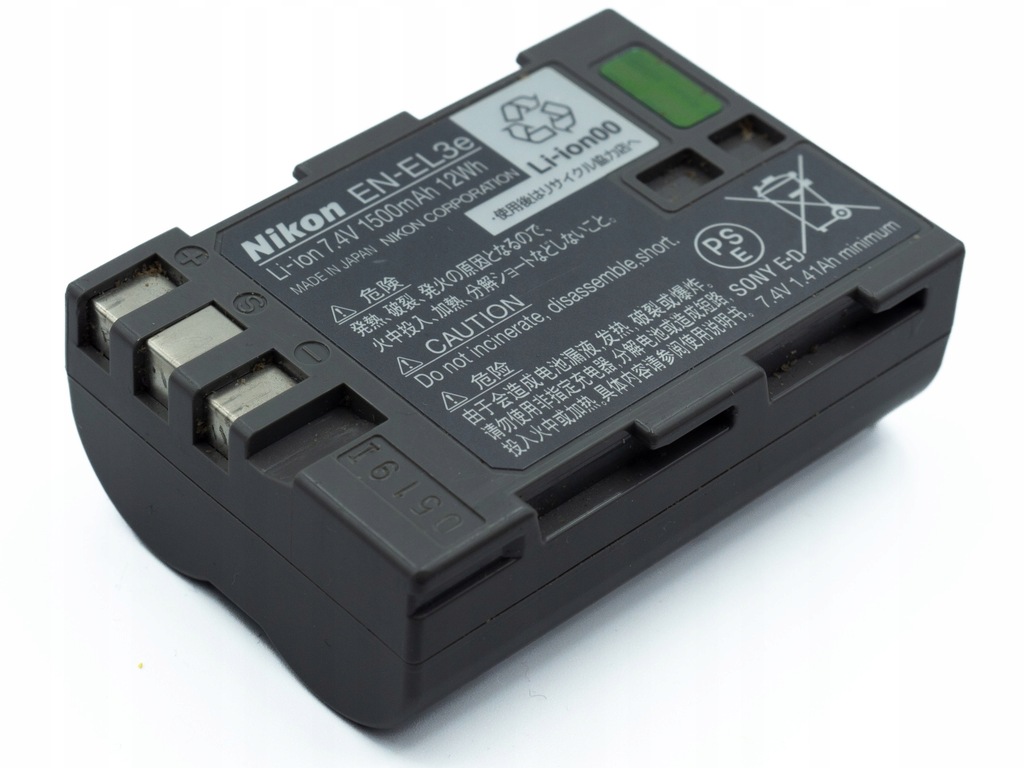 BATERIA AKUMULATOROWA NIKON EN-EL3E 7.4V 1500mAh 0519I ORYGINAŁ