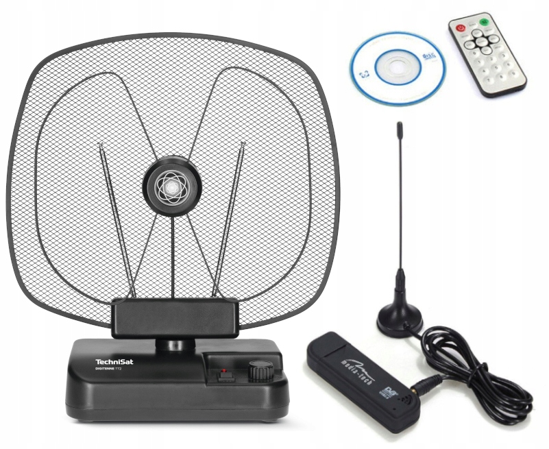 Dekoder MT4171 DVB-T USB + antena TECHNISAT MUX-8
