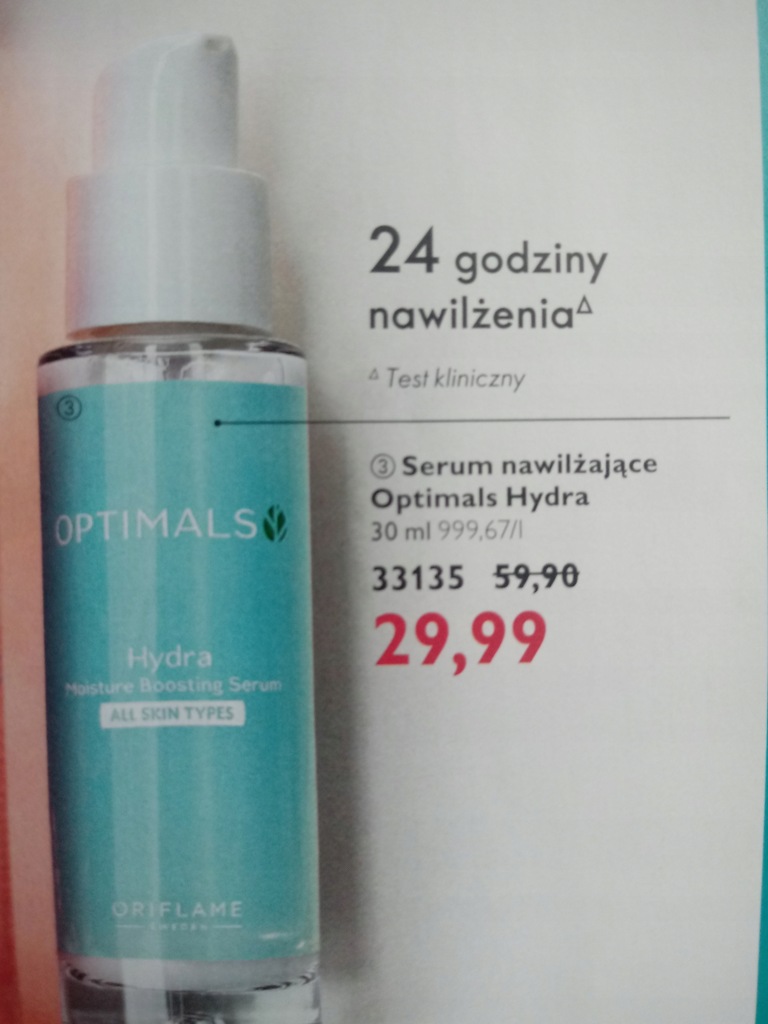 Serum nawilżające Optimals Hydra