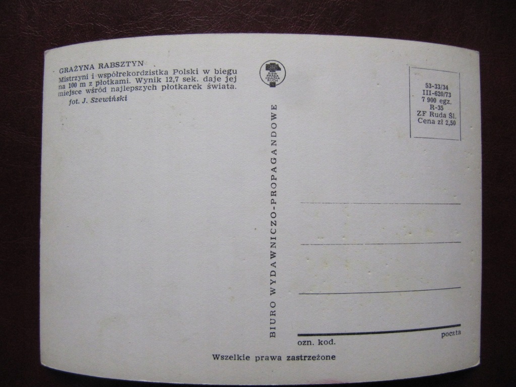 AN3 SPORT PRL LUDWIKA CHEWIŃSKA E255 9007375558 oficjalne archiwum