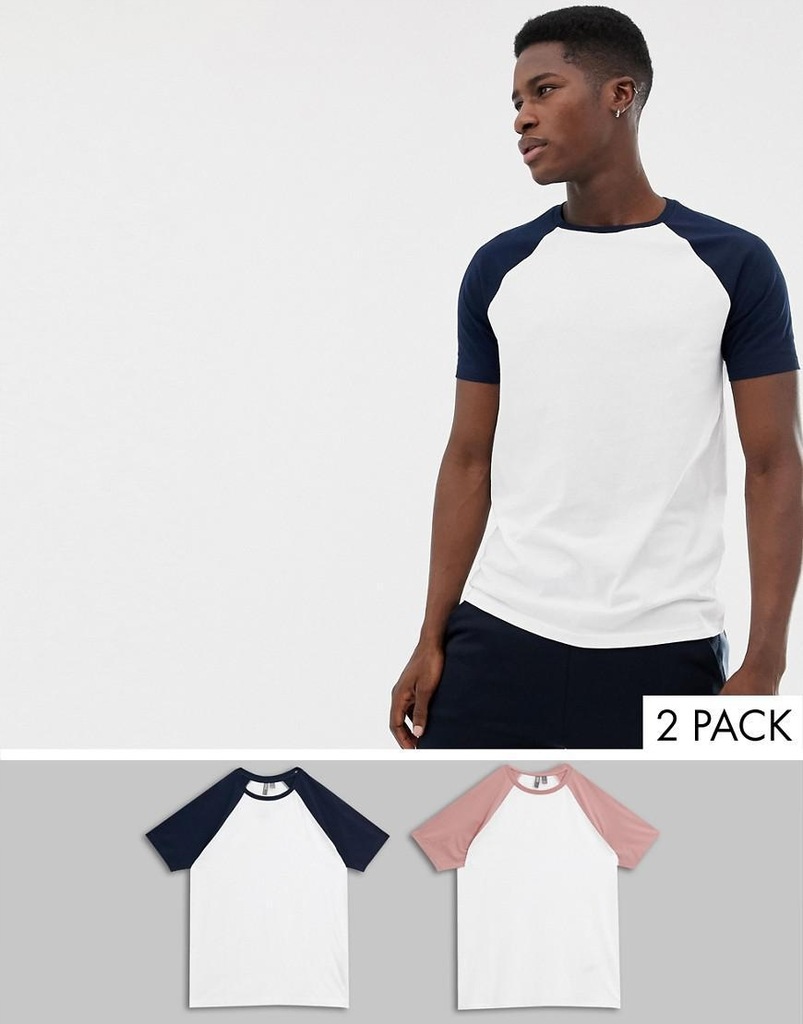 ASOS DESIGN__XDI KLASYCZNY T-SHIRT 2 PAK__XS