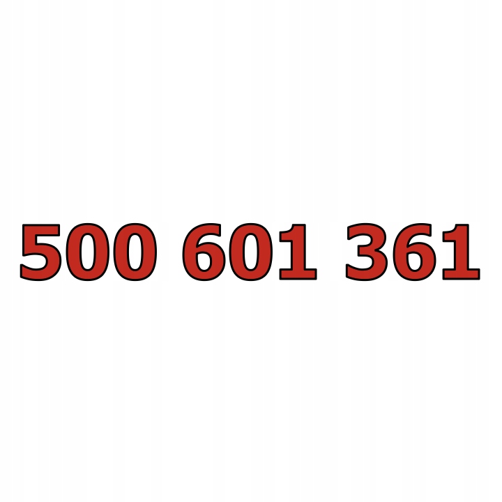 500 601 361 ZŁOTY NUMER Łatwy Prosty Starter Nju Mobile Karta SIM GSM