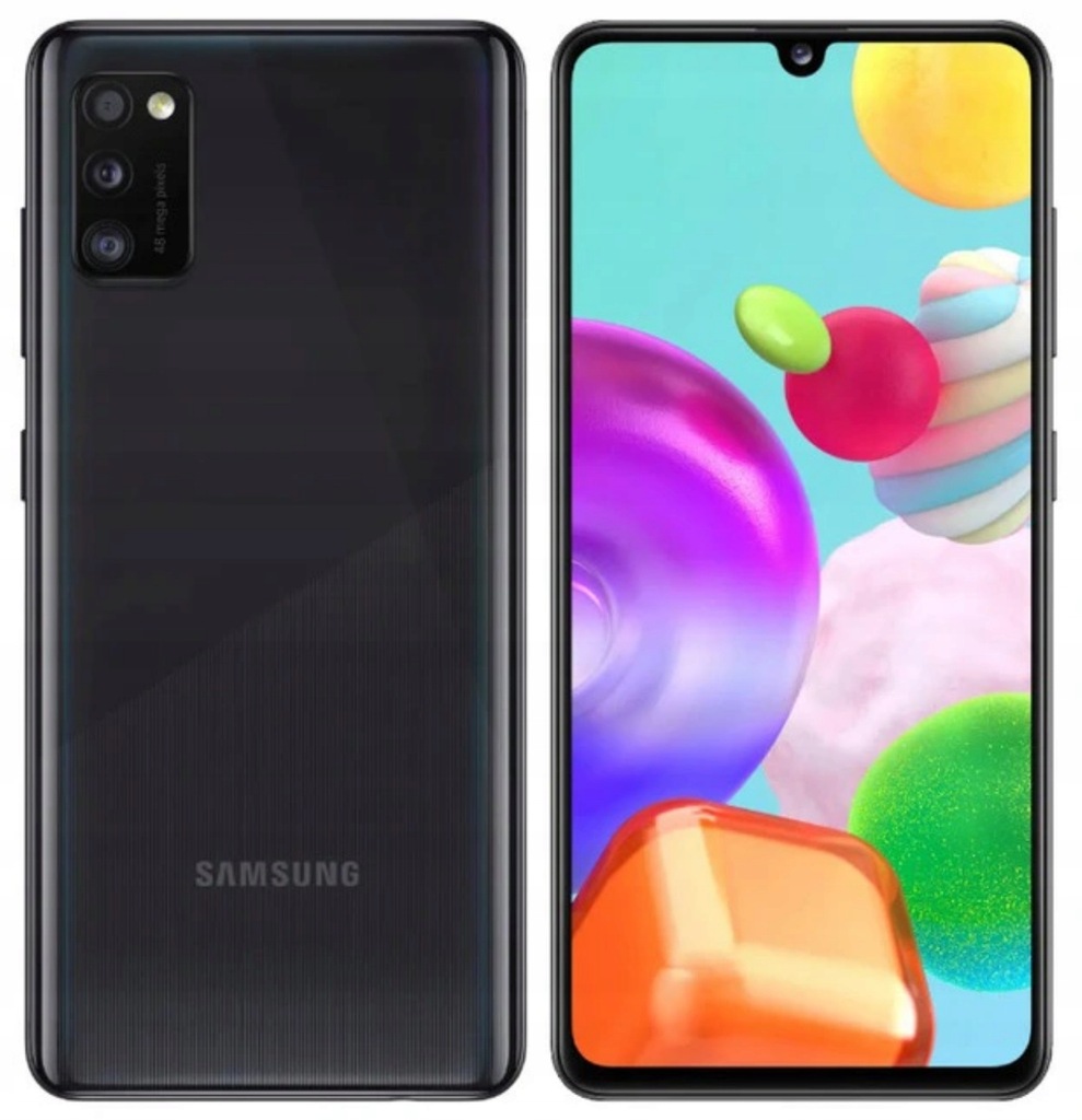 Купить Черный смартфон SAMSUNG Galaxy A41 4/64 ГБ НОВЫЙ F V: отзывы, фото, характеристики в интерне-магазине Aredi.ru