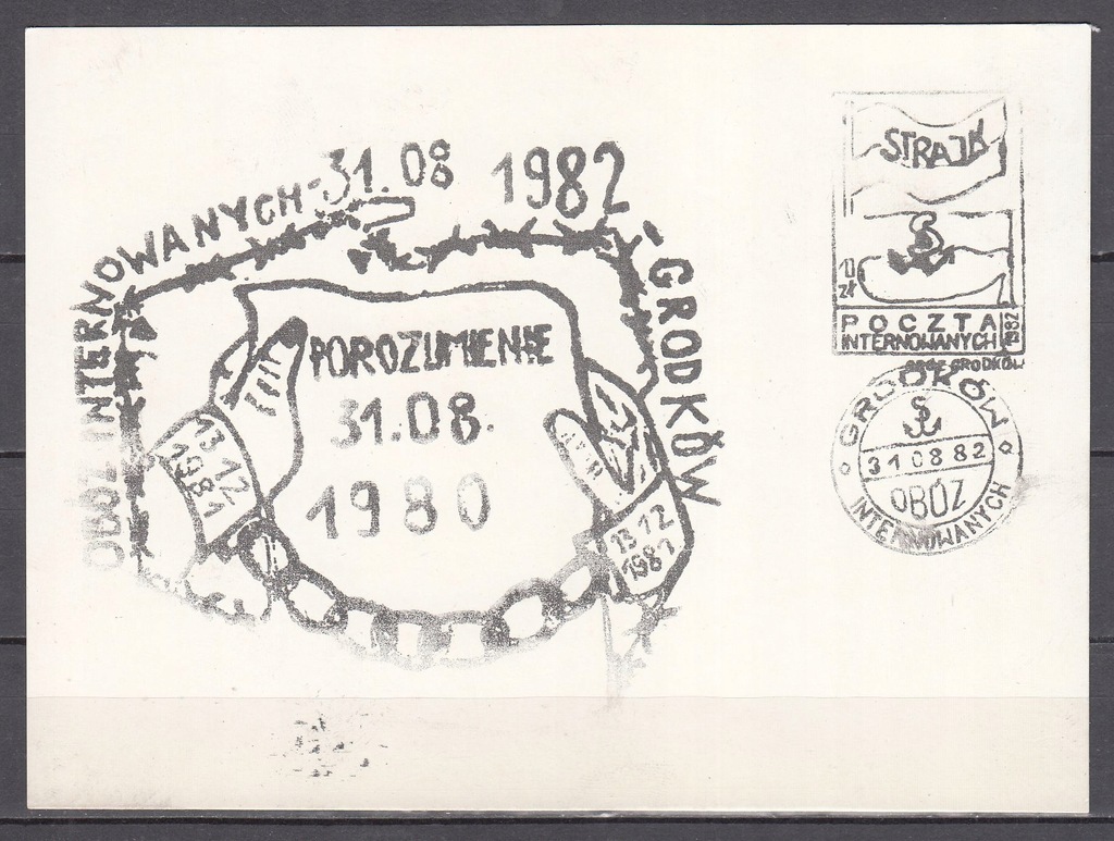 1983 Wolna Poczta Internowanych Grodków 8