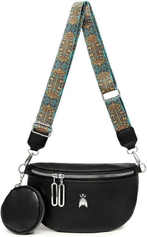 MOSAMHUA Torba na ramię z szerokim paskiem