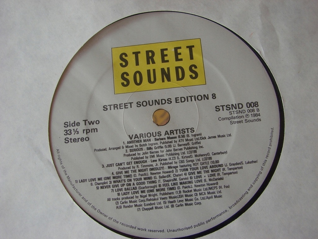 Купить Street Sounds Edition 8 LP, Великобритания, 1983 г.: отзывы, фото, характеристики в интерне-магазине Aredi.ru