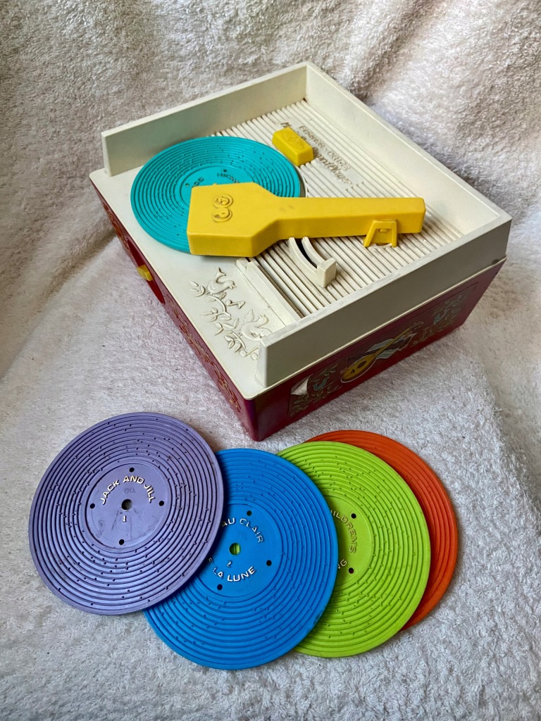 FISHER PRICE Music Box Record Player 1971r sprawny 12190216830