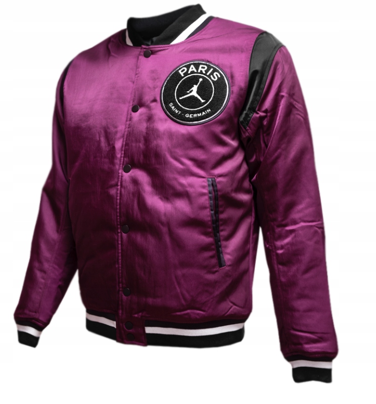 Varsity Jacket Psg X Jordan Coat Jordan X PSG Black College Bomber