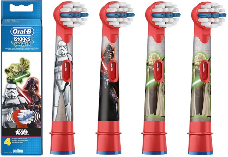 4 x GŁÓWKA BRAUN ORAL-B STAGES DZIECI STAR WARS