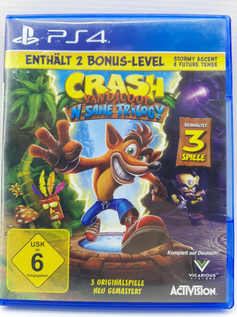 Gra PS4 CRASH BANDICOOT N-SANE TRILOGY