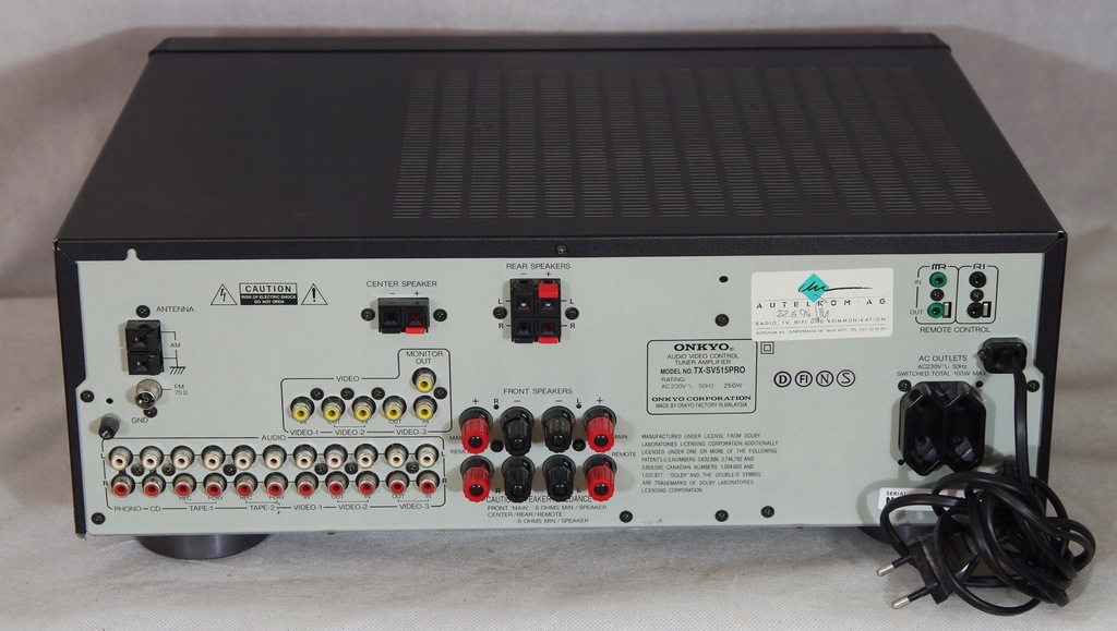 Onkyo TXSV515PRO, dobry amplituner. 10615302605 oficjalne archiwum