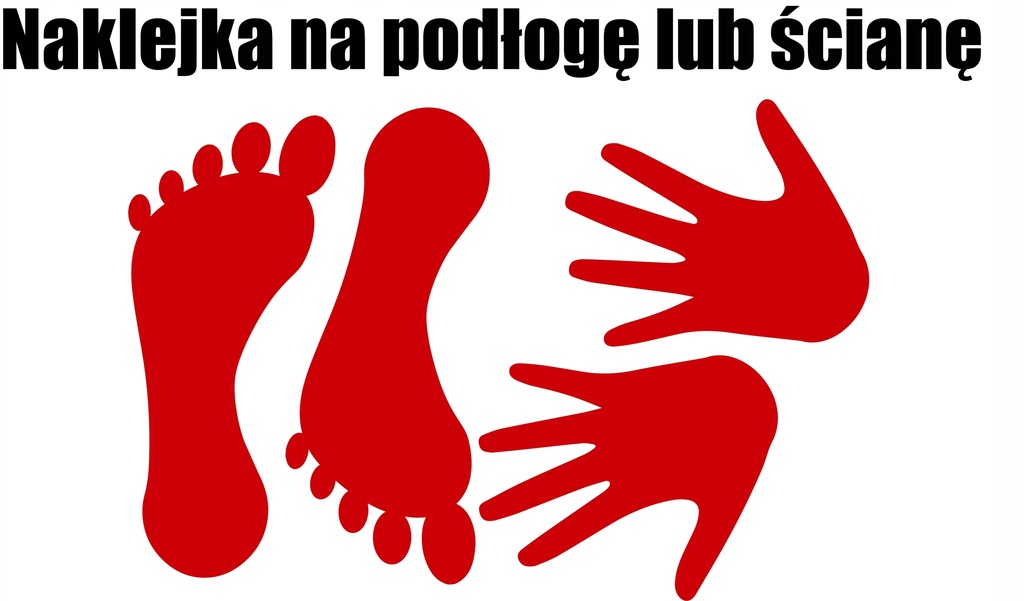 NAKLEJKA NA PODŁOGĘ_ŚCIANĘ_STOPKI_ŁAPKI