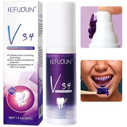 JEFUDUN V34 Wybielająca Pasta Do Zębów 30ml