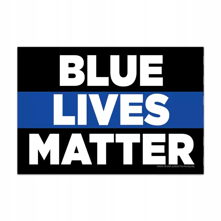 Prostokatny magnes - BLUE LIVES MATTER