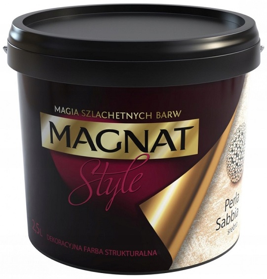 MAGNAT PERLA SABBIA SREBRO FARBA STRUKTURALNA 2,5L