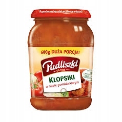 PUDLISZKI KLOPSIKI W SOSIE POMIDOROWYM 600G