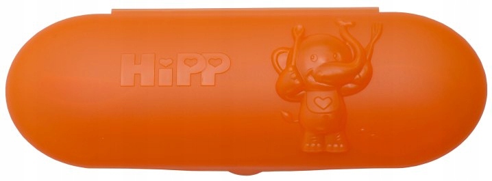 HiPP Pomarańczowe pudełko, z dwiema łyżeczkami,