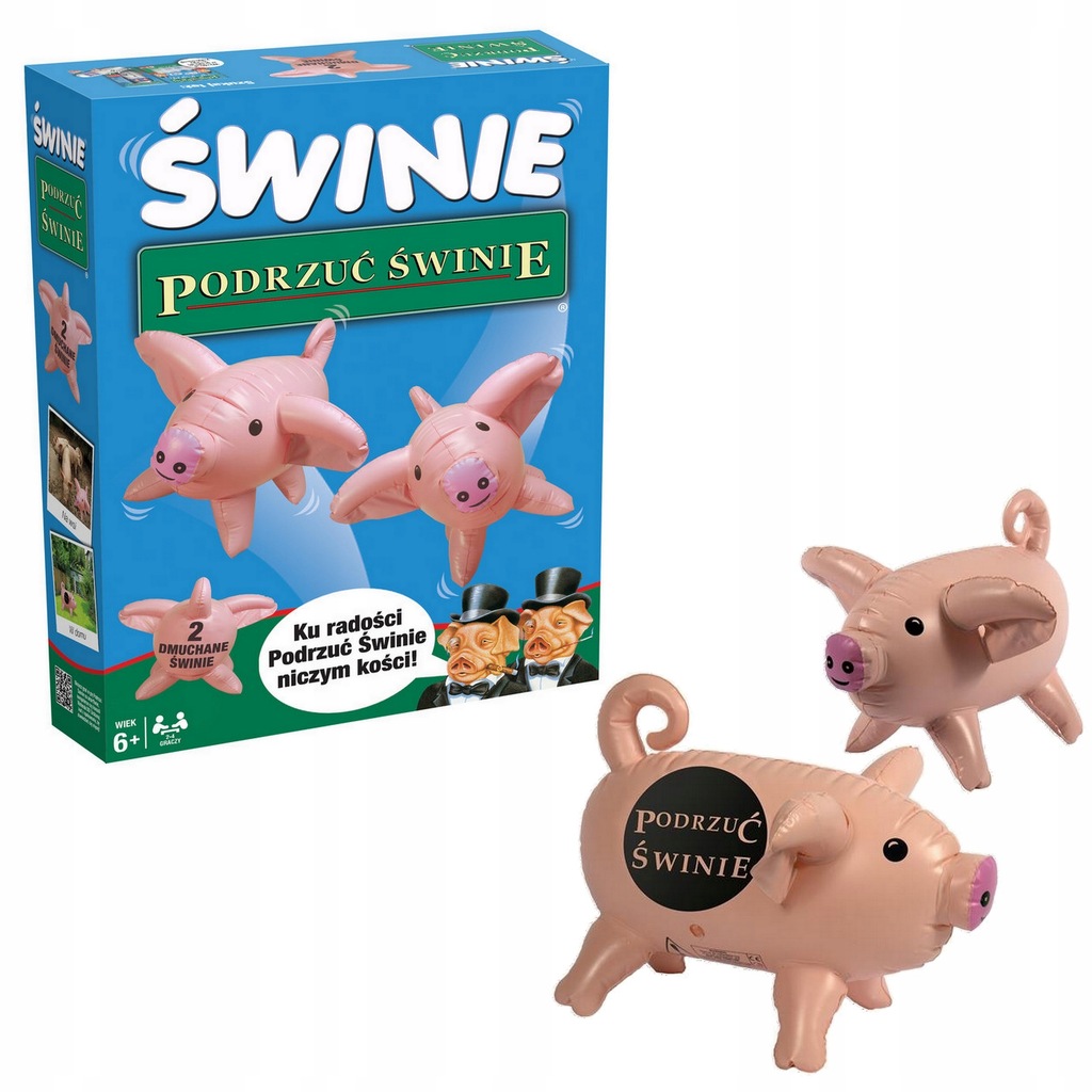 PODRZUĆ ŚWINIĘ GRA + 2 dmuchane świnie WINNING MOV