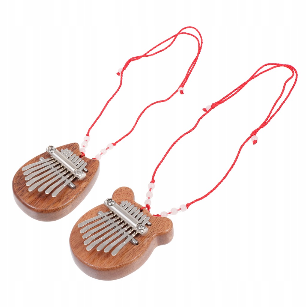 1 Zestaw litego drewna Kalimba Cartoon Mini