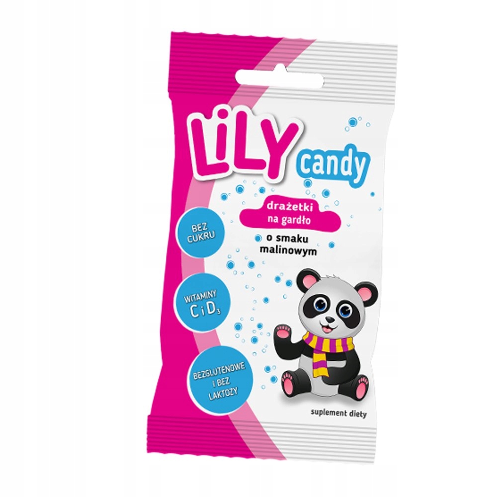 Drażetki LiLY Candy na gardło-1 sztuka o smaku mal