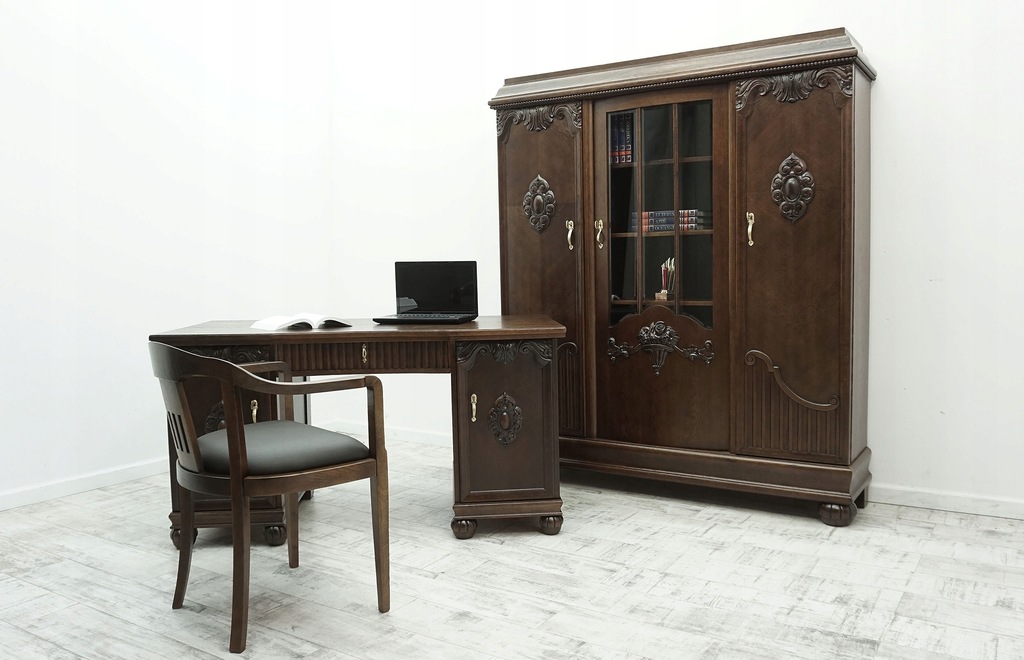 Купить Антикварный шкаф - библиотека, письменный стол, кресло РЕМОНТ ...